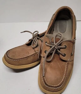 Ladies Sperry Topsiders Size 7 Tan Shoes - Picture 1 of 7