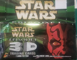 1999 Topps Star Wars Episode 1 Widevision 3-D Movie Cards One Sealed Hobby Pack - Picture 1 of 4