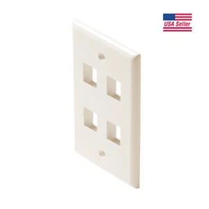 Steren 4-Cav Light Almond Keystone Plate - Picture 1 of 2