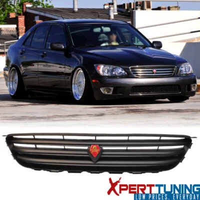 Fits 01-05 Lexus IS300/200 Grille Altezza VIP Type Unpainted Front Upper +Emblem - Image 1 of 4