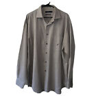 Nautica 80S Two Ply Cotton Vintage Button Down Long Sleeve Dress Shirt Size Xl