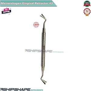 Gingival Retractor # 3 Meinershagen Stainless Steel Dental Gum Tissue Retractors - Bild 1 von 6