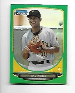 TRAE ARBET 2013 BOWMAN CHROME MINI GREEN REFRACTOR ROOKIE #263 SERIAL #29/75 - Picture 1 of 1