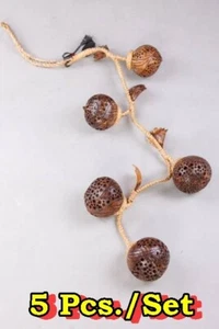 5Pcs Lamp Coconut Shell Handmade Light Night Decor Wooden Home Shade Natural Eco - Picture 1 of 8