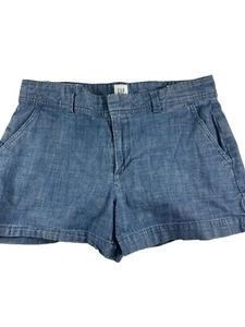 Gap Womens Size 6 Short Shorts 3" Inseam Blue Denim Stretch - Picture 1 of 5