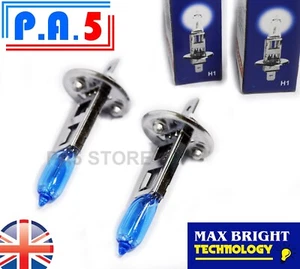 2X H1 100w Halogenlampen SUPER HELL XENON weiß Scheinwerfer Van Auto NEBELLAMPE UK# - Bild 1 von 2