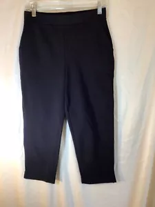 Susan Graver Fin de Semana Mujer’s Capri Pantalón Azul Marino Talla XS Pull On Casual Travel - Imagen 1 de 6