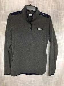 Columbia Womens Juniors Gray Fleece 1/4 Zip Jacket Size Small GCU - Picture 1 of 8