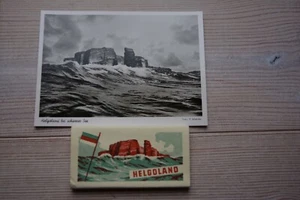 Helgoland Franz Schensky Postkarte echte Fotographie Souvenir Mappe Leporello - Bild 1 von 5