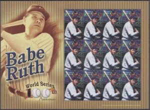 ST VINCENT SC # 333.1 CPL MNH VOLLSTÄNDIGES BLATT von 12 BABE RUTH - SULTAN von SWAT - Bild 1 von 1