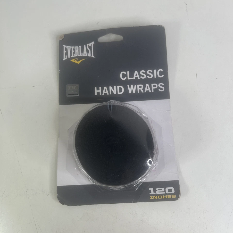 Everlast Classic Hand Wraps 108 Inches Black Boxing MMA Training Set of 4