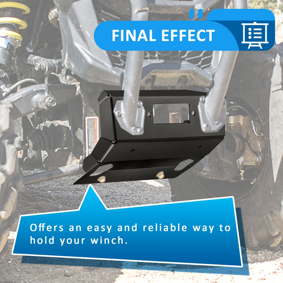 Steel Winch Mount Plate Fit Can Am Maverick 800 1000 800R 1000R Trail Sport 18+ - Image 1 of 4