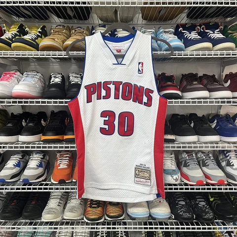 Vintage 2003-04 Rasheed Wallace #30 Pistons Youth L Mitchell & Ness Jersey Cover