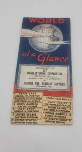 Vintage 1940's post-war ed World at a Glance Atlas ZEP cleaning advertisement - Picture 1 of 12