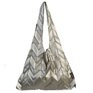 Synthetic Leather Super Trendy Pleated Light Weight Tote Hand Bag