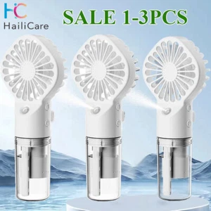 3x Portable Humidifier Fan Mini Handheld Cooling Mist Cooler Water Spray Travel - Picture 1 of 24