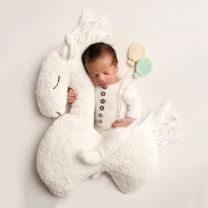Newborn Lama Prop Posing Pillow Photo Shoot Baby Girl Boy Infant Photography - Picture 1 of 10