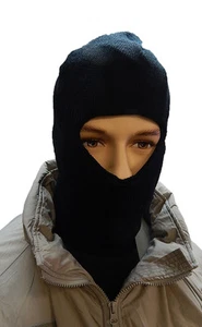 PRE-OWNED Military Black Hood Mask Balaclava Snow Extreme Cold 8415-01-310-0606 - Picture 1 of 14