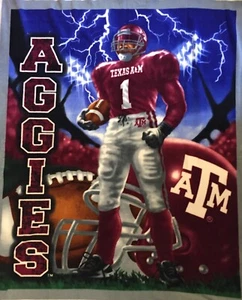 PANEL DE LANA NCAA COLLEGE TEXAS A&M AGGIES 4 MANTAS, ARTESANÍAS, TAPICES - Imagen 1 de 9