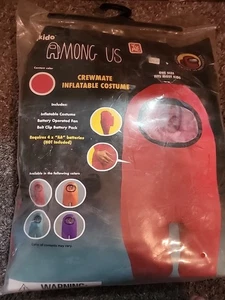 Toikido Among Us Red Crewmate Inflatable Costume, Child One Size - Picture 1 of 1