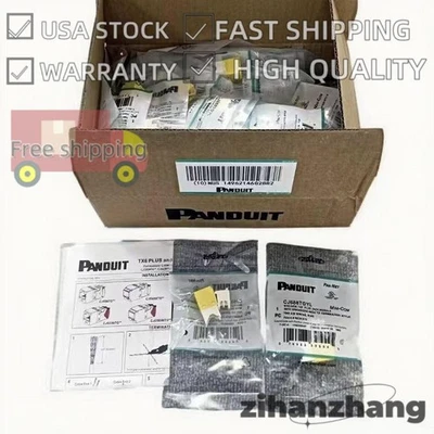 GENUINA CJ688TGYL CAJA DE 50 Para Panduit Giga TX Cat6 Jack Amarillo EE. UU. Foto 1 de 4