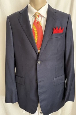 Men’s Classic Authentic Gucci Jacket  Sz 48R, Navy Blue - Image 1 of 4