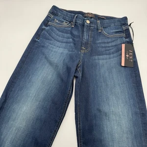 Jen7 by 7 for All Mankind Women’s Size 6 Crop Wide Leg Denim Med Wash Jeans NWT - Picture 1 of 16