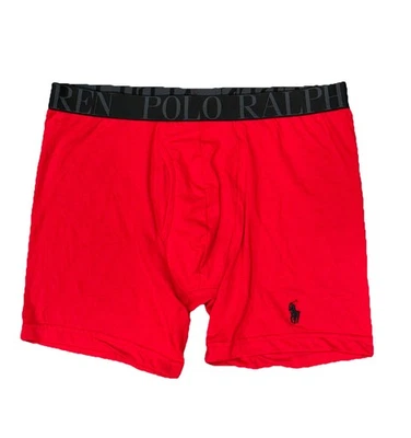 1 Polo Ralph Lauren NWBBP3 Calce Clásico Elastizado Calzoncillo Boxer Rojo Talla L Foto 1 de 3