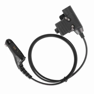 `Walkie Talkie Headset Adapter Push To Talk Sturdy Metal Clip Replacement F - Zdjęcie 1 z 12