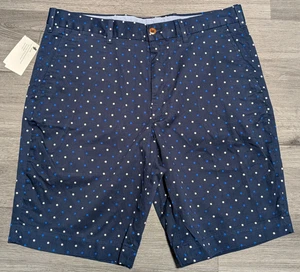 Ralph Lauren Golf Herren marineblau gepunktet Baumwolle Twill Stretch Shorts 32x10 - Bild 1 von 8