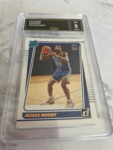 MOSES MOODY WARRIORS 2021 DONRUSS RATED ROOKIE RC #234 GRADED 9 - Imagen 1 de 2