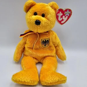 Ty Beanie Baby Prinz von Gold Germany Bear 2001 – International Bears III Series - Picture 1 of 14