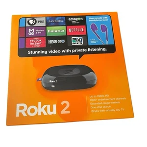 Roku 2 Lettore Streaming Nero 2720R Nuovo con scatola - Foto 1 di 9