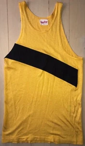 Vintage Rawlings Yellow Black Basketball Jersey Size M Charlie Brown Shirt - Picture 1 of 7