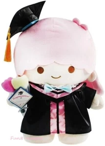 Sanrio Little Twin Stars LaLa Graduación Figura de Peluche Animal Muñeca Juguete - Imagen 1 de 2
