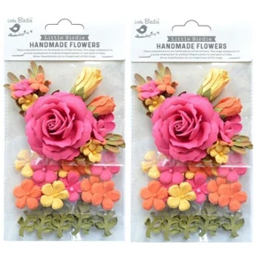 2 packs - Rooney Paper Flowers - Boho Dreams Little Birdie Flowers 23/pkg - Picture 1 of 1