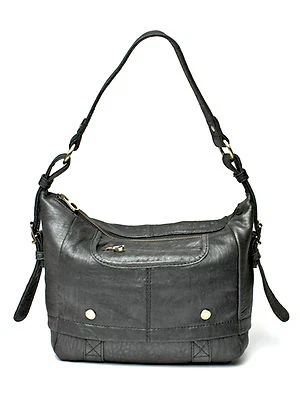 NEW Marc New York Day After women's black metallic leather shoulder bag $225 - Image 1 of 4