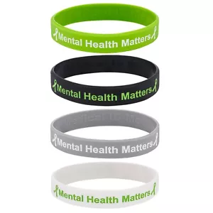 (X4) MENTAL HEALTH MATTERS Awareness Bracelets Wristband Every Mind Matters  - Picture 1 of 6