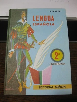 LIBRO TEXTO ESCOLAR ESCUELA LENGUA ESPAÑOLA 2 EGB ALVAREZ MIÑON 1972 NUEVO - Imagen 1 de 4