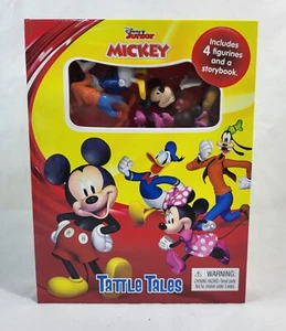 Disney Junior Mickey Mouse Tattle Tales With Storybook & 4 Figurines New - Picture 1 of 5