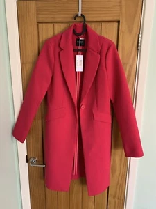 Guess Pink Fuchsia Trench Coat Size S / 8/10 New with tags - Picture 1 of 9