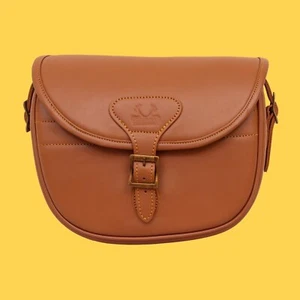 Leather Shotgun Cartridge Bag 100-125 Shells Shooting Ammo Bag Hunting Ammo Case - Picture 1 of 7