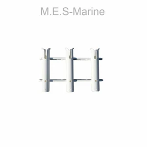 3-Tube Plastic Fishing Rod Holder – Vertical Mount for Boat or Garage - Picture 1 of 1