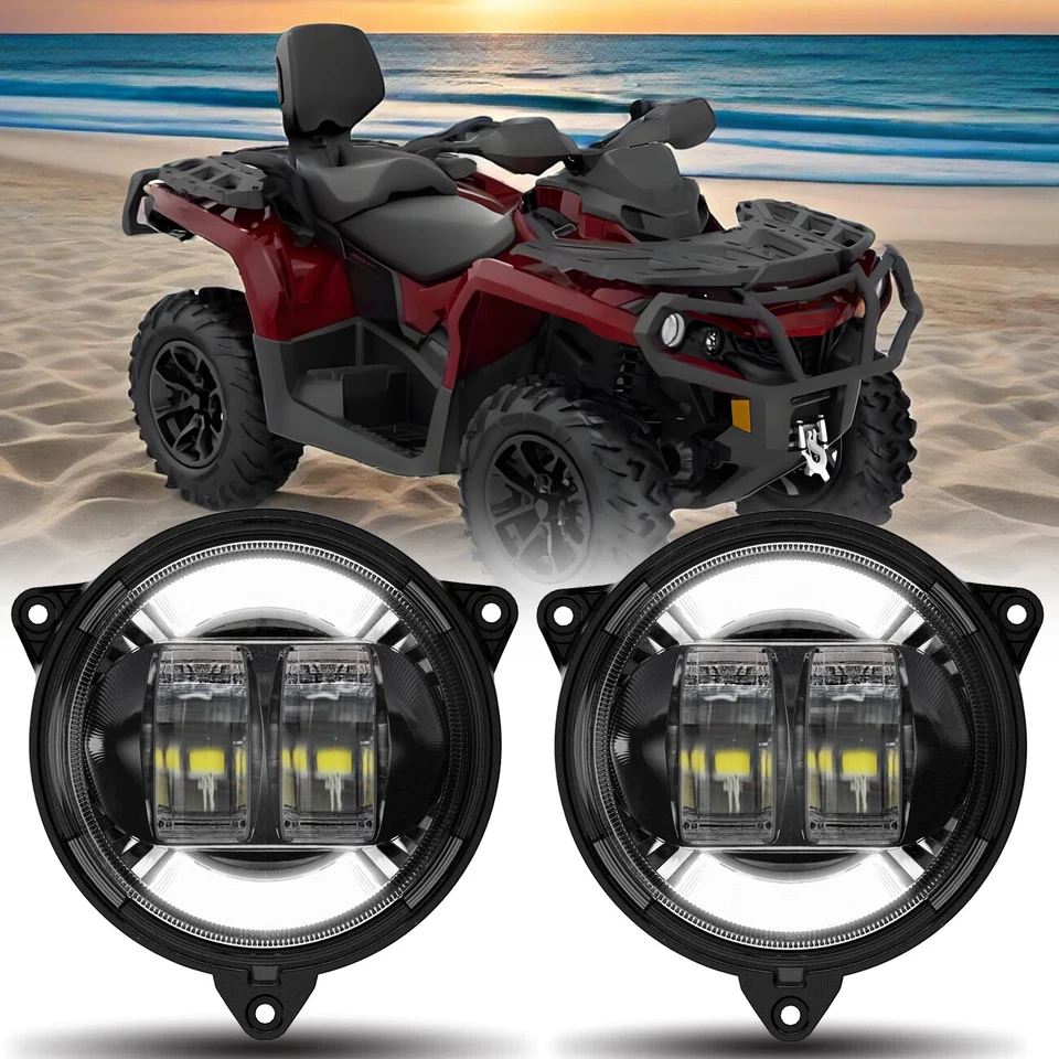 UTV LED 车头灯组件适用于 Can Am Outlander Max 1000R 650 850 2018-2022 — 第 1/4 张图片