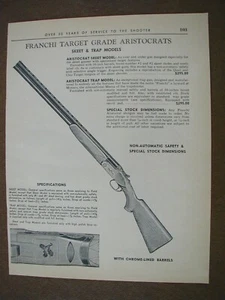 1964 Franchi Aristocrats, Silver-King Aristocrat 2 side Vintage PRINT AD 60-103 - Picture 1 of 2