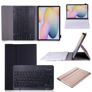 Wireless Bluetooth Keyboard Case For Samsung Galaxy Tab A A6 A8 S4 S6 S5e A7 S7 - Picture 1 of 27