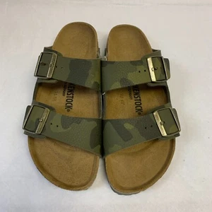 Birkenstock Neu mit Karton Arizona Wüstenboden Tarnung grün Birko-Blume schmal - Bild 1 von 5
