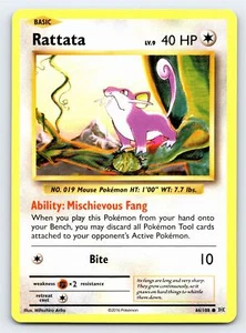 Tarjeta Pokémon Rattata 66/108 Common XY Evolutions - Casi Nueva - Imagen 1 de 5