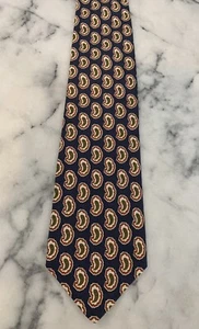 AKA Eddie Bauer Vintage 100% Silk Paisley Tie Made In USA - Picture 1 of 4