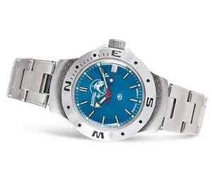Reloj Vostok Amphibia 060059 Scuba Dude Diver Mecánico Automático VENDEDOR DE EE. UU. - Imagen 1 de 7
